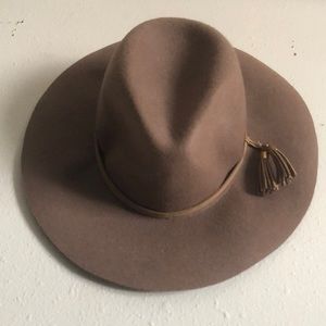 Brown wool hat